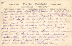 VINTAGE POSTCARD Plane Aviation 2nd great week of aviation of Champagne a planed flight of biplane Bathiat Breguet driving Renault