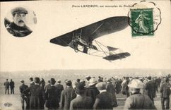 CPA Avion Aviation Pierre Landron sur monoplan de Pischoff