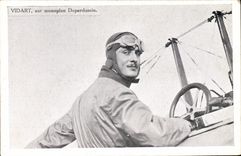 CPA Avion Aviation Vidart sur monoplan Deperdussin 