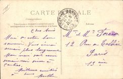 VINTAGE POSTCARD Plane Lindpainter Aviation on Summoning