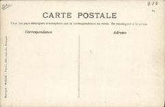 VINTAGE POSTCARD Plane Farman Aviation on its biplane