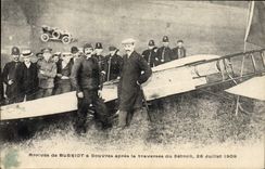 VINTAGE POSTCARD Avion Aviation Arrived of Bleriot has Dover after the crossing of the Strait July 25th, 109