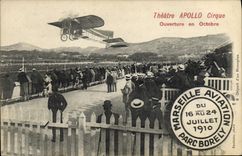 CPA Avion Aviation Theatre Apollo Cirque Ouverture en octobre 