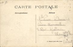 VINTAGE POSTCARD Avion Aviation Edges of the Seine the bridge of Separate Boulogne St Cloud and the Mount Valerien Aviateur Chavez Bleriot