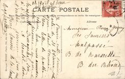 VINTAGE POSTCARD Plane Aviation Leon Delagrange on his Bleriot monoplane