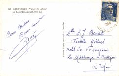 MODERN CARD Cauterets Valley De Lutour the Lake D' Estom