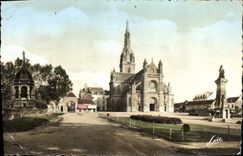 MODERN CARD Sainte Anne D' Auray Basilica Mounment Fountain