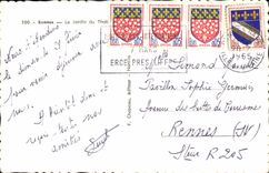 MODERN CARD Rennes the Garden Of Thabor