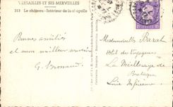 CPM Versailles Et Ses Merveilles Le Chateau Interieur de la chapelle