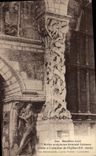 CPA Souillac Belles Sculptures Formant Colonne situee a l'interieur de l'eglise
