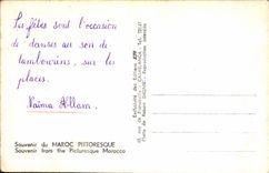 POSTAL MODERNA para recordar de Marruecos pintoresco