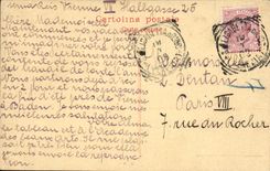 VINTAGE POSTCARD Venezia the Madonna collar Bambino