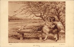 VINTAGE POSTCARD In Awakening