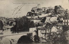 VINTAGE POSTCARD Heavy Castle And Old Bridge