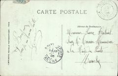 VINTAGE POSTCARD Rouen the Place Of the Republic Tram