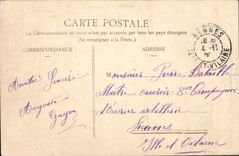VINTAGE POSTCARD Mans Memorial De Pontlieue Militaria