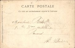 POSTAL Trouville de la VENDIMIA en el mar la terraza de la sala de estar grande