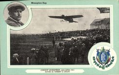 CPA Avion Aviation Monoplan Rep Circuit Europeen Juin Juillet 1911 Arrivee de Gilbert A Utrecht