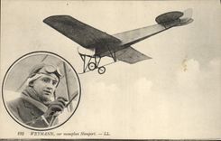 CPA Avion Aviation Weymann sur monoplan Nieuport