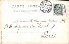 CARTE PHOTO Sainte Colette Chapelle du Chateau d'Ecorcheboeuf 1904