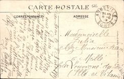 CPA Arras Ruines de l'hotel de ville et du beffroi Militaria