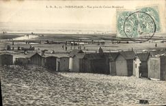 VINTAGE POSTCARD Paris Beach Seen from Of the Municipal Casino
