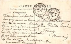 VINTAGE POSTCARD Boulogne On Entered Sea of the port Boat