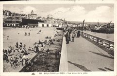 VINTAGE POSTCARD Boulogne On Sea Seen from Of the Pier
