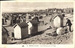 CPA Berck Plage Les Cabines Sur La Plage