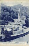 VINTAGE POSTCARD Heavy the Basilica of Notre Dame De Lourdes
