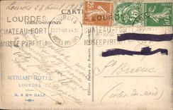 VINTAGE POSTCARD Heavy Overall picture Of the Basilica