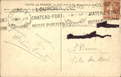 VINTAGE POSTCARD Heavy the basilica and the cave seen of GAve