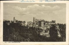 VINTAGE POSTCARD Alt Und Grafendahn