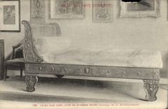 CPA Musee Des Arts Decoratifs Lit En Bois cleir Restauration