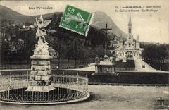 VINTAGE POSTCARD Purenees Heavy Saint Michel the Breton Martyrdom