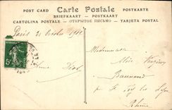 VINTAGE POSTCARD Museum of Louvre Lebrun Portrait of Mrs. Lebrun and her daughter