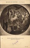 VINTAGE POSTCARD Museum of Louvre Paris Ingres Apotheosis of Napoleon 1st