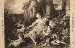 CPA Musee du Louvre Paris Boucher Renaud et Armide