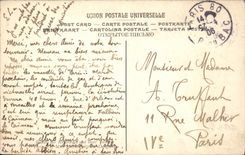 VINTAGE POSTCARD Mrs. Lebrun Portraits of Mrs. Lebrun and her daughter to the Turban Museum of Louvre Paris