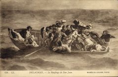 CPA Musee du Louvre Paris Delacroix Le naufrage de Don Juan