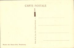 VINTAGE POSTCARD Alsatian School Shutter of the Master furnace bridge of Thann