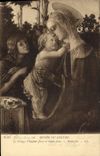 CPA Paris Musee du Louvre La Vierge L'enfant Jesus et Saint Jean Botticelli