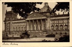 VINTAGE POSTCARD Berlin Reichstag