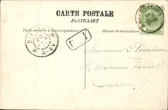 Estación de tren de Amberes de la POSTAL de la VENDIMIA vista del lugar