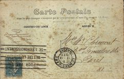 VINTAGE POSTCARD Mans the Sarthe and the Quays Boat