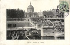CPA Paris Institut de France Bateau Peniche Elixir Combier Maggi