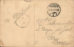 VINTAGE POSTCARD Mainz Blick Von Der Strassenbrucke Boats