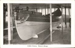 VINTAGE POSTCARD HMS Victory Nelson' S barge