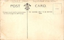 VINTAGE POSTCARD HMS Victory Nelson' S barge