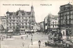 CPA Frankfurt Rossmarkt Und Gutenbergdenkmal